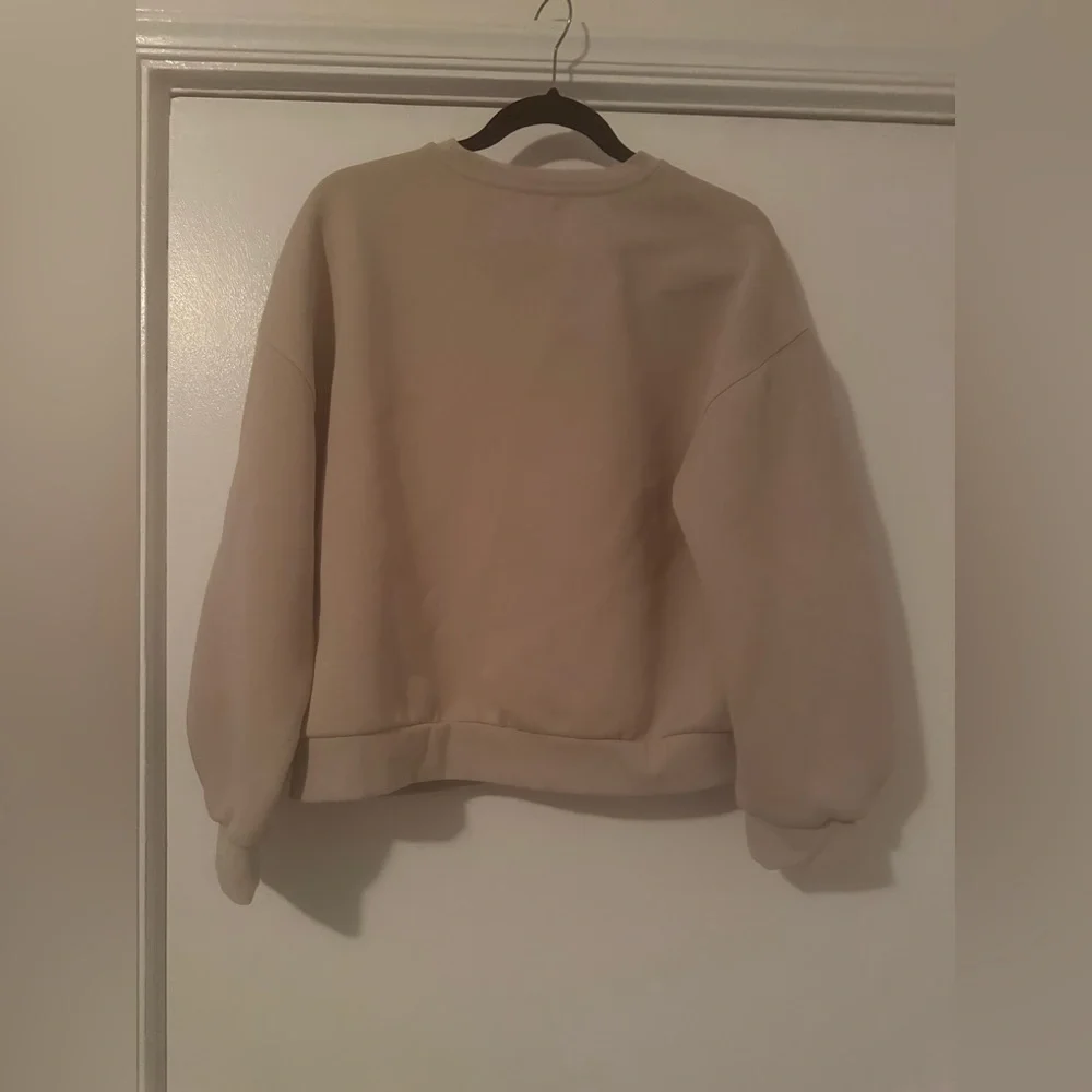 Banana Republic Factory Scuba Crew Neck Sweatshirt in Tan - Size M - Picture 4 of 5